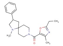8-[(2-ethyl-4-methyl-1,3-oxazol-5-yl)carbonyl]-1-methyl-3-phenyl-1,8-diazaspiro[4.5]decane