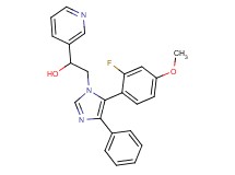 2-[5-(2-fluoro-4-methoxyphenyl)-4-phenyl-1H-imidazol-1-yl]-1-pyridin-3-ylethanol