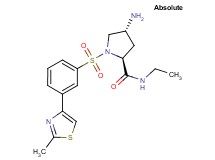 (4R)-4-amino-N-ethyl-1-{[3-(2-methyl-1,3-thiazol-4-yl)phenyl]sulfonyl}-L-prolinamide