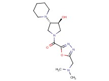 (3S*,4S*)-1-({5-[(dimethylamino)methyl]-1,3,4-oxadiazol-2-yl}carbonyl)-4-piperidin-1-ylpyrrolidin-3-ol
