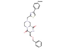 (3S,9aR)-3-[(benzyloxy)methyl]-8-[(4-phenyl-1,3-thiazol-2-yl)methyl]tetrahydro-2H-pyrazino[1,2-a]pyrazine-1,4(3H,6H)-dione