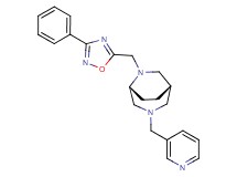 (1S*,5R*)-6-[(3-phenyl-1,2,4-oxadiazol-5-yl)methyl]-3-(pyridin-3-ylmethyl)-3,6-diazabicyclo[3.2.2]nonane