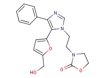 3-(2-{5-[5-(hydroxymethyl)-2-furyl]-4-phenyl-1H-imidazol-1-yl}ethyl)-1,3-oxazolidin-2-one
