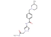 N-{1-[2-(methylamino)-2-oxoethyl]-1H-pyrazol-4-yl}-4-[(3-methylpiperidin-1-yl)methyl]benzamide