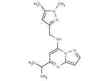 N-[(1,5-dimethyl-1H-pyrazol-3-yl)methyl]-5-isopropylpyrazolo[1,5-a]pyrimidin-7-amine