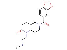 rel-(4aS,8aR)-6-(1,3-benzodioxol-5-ylcarbonyl)-1-[2-(methylamino)ethyl]octahydro-1,6-naphthyridin-2(1H)-one hydrochloride