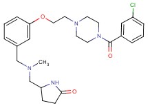 5-{[(3-{2-[4-(3-chlorobenzoyl)-1-piperazinyl]ethoxy}benzyl)(methyl)amino]methyl}-2-pyrrolidinone