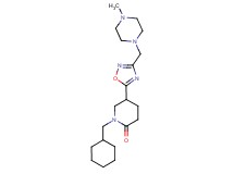 1-(cyclohexylmethyl)-5-{3-[(4-methyl-1-piperazinyl)methyl]-1,2,4-oxadiazol-5-yl}-2-piperidinone