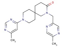 2-[(5-methylpyrazin-2-yl)methyl]-9-(6-methylpyrimidin-4-yl)-2,9-diazaspiro[5.5]undecan-3-one