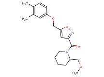 1-({5-[(3,4-dimethylphenoxy)methyl]-3-isoxazolyl}carbonyl)-2-(methoxymethyl)piperidine