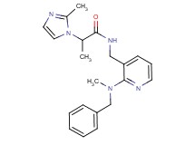 N-({2-[benzyl(methyl)amino]-3-pyridinyl}methyl)-2-(2-methyl-1H-imidazol-1-yl)propanamide