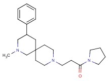 2-methyl-9-[3-oxo-3-(1-pyrrolidinyl)propyl]-4-phenyl-2,9-diazaspiro[5.5]undecane