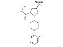 (4R)-4-amino-1-[1-(2-fluorophenyl)piperidin-4-yl]-N-methyl-L-prolinamide