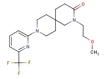 2-(2-methoxyethyl)-9-[6-(trifluoromethyl)pyridin-2-yl]-2,9-diazaspiro[5.5]undecan-3-one