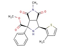 methyl (1S*,3S*,3aR*,6aS*)-5-methyl-3-(3-methyl-2-thienyl)-4,6-dioxo-1-phenyloctahydropyrrolo[3,4-c]pyrrole-1-carboxylate