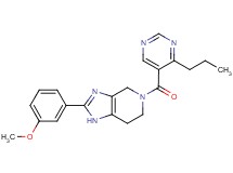 2-(3-methoxyphenyl)-5-[(4-propylpyrimidin-5-yl)carbonyl]-4,5,6,7-tetrahydro-1H-imidazo[4,5-c]pyridine