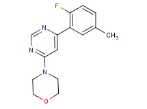 4-[6-(2-fluoro-5-methylphenyl)pyrimidin-4-yl]morpholine