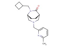 (1S*,5R*)-6-(cyclobutylmethyl)-3-[(6-methylpyridin-2-yl)methyl]-3,6-diazabicyclo[3.2.2]nonan-7-one