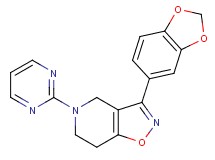 3-(1,3-benzodioxol-5-yl)-5-(2-pyrimidinyl)-4,5,6,7-tetrahydroisoxazolo[4,5-c]pyridine
