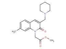 methyl [7-methyl-2-oxo-3-(1-piperidinylmethyl)-1(2H)-quinolinyl]acetate
