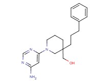 [1-(6-aminopyrimidin-4-yl)-3-(3-phenylpropyl)piperidin-3-yl]methanol
