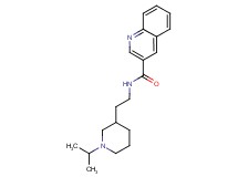 N-[2-(1-isopropylpiperidin-3-yl)ethyl]quinoline-3-carboxamide