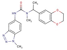N-[1-(2,3-dihydro-1,4-benzodioxin-6-yl)ethyl]-N-methyl-N'-(1-methyl-1H-1,2,3-benzotriazol-5-yl)urea