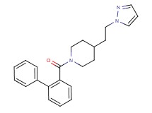 1-(2-biphenylylcarbonyl)-4-[2-(1H-pyrazol-1-yl)ethyl]piperidine