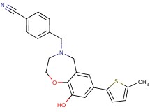 4-{[9-hydroxy-7-(5-methyl-2-thienyl)-2,3-dihydro-1,4-benzoxazepin-4(5H)-yl]methyl}benzonitrile