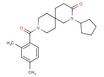 2-cyclopentyl-9-(2,4-dimethylbenzoyl)-2,9-diazaspiro[5.5]undecan-3-one