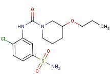 N-[5-(aminosulfonyl)-2-chlorophenyl]-3-propoxypiperidine-1-carboxamide