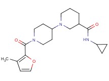 N-cyclopropyl-1'-(3-methyl-2-furoyl)-1,4'-bipiperidine-3-carboxamide
