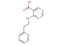 4-[(2-pyridin-2-ylethyl)amino]pyrimidine-5-carboxylic acid