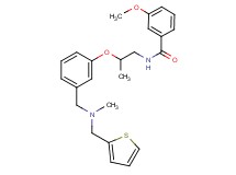3-methoxy-N-[2-(3-{[methyl(2-thienylmethyl)amino]methyl}phenoxy)propyl]benzamide