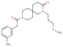 2-(3-methoxypropyl)-9-[(3-methylphenyl)acetyl]-2,9-diazaspiro[5.5]undecan-3-one