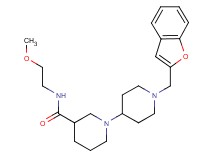 1'-(1-benzofuran-2-ylmethyl)-N-(2-methoxyethyl)-1,4'-bipiperidine-3-carboxamide