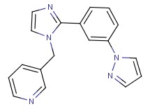 3-({2-[3-(1H-pyrazol-1-yl)phenyl]-1H-imidazol-1-yl}methyl)pyridine