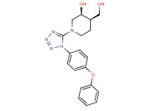 (3S*,4R*)-4-(hydroxymethyl)-1-[1-(4-phenoxyphenyl)-1H-tetrazol-5-yl]-3-piperidinol