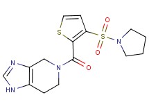 5-{[3-(pyrrolidin-1-ylsulfonyl)-2-thienyl]carbonyl}-4,5,6,7-tetrahydro-1H-imidazo[4,5-c]pyridine