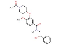 3-[(1-acetyl-4-piperidinyl)oxy]-N-(2-hydroxy-2-phenylethyl)-4-methoxy-N-methylbenzamide