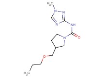 N-(1-methyl-1H-1,2,4-triazol-3-yl)-3-(propoxymethyl)pyrrolidine-1-carboxamide