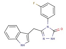 4-(3-fluorophenyl)-5-(1H-indol-3-ylmethyl)-2,4-dihydro-3H-1,2,4-triazol-3-one