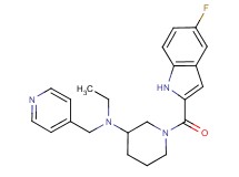 N-ethyl-1-[(5-fluoro-1H-indol-2-yl)carbonyl]-N-(4-pyridinylmethyl)-3-piperidinamine