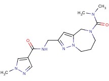N,N-dimethyl-2-({[(1-methyl-1H-pyrazol-4-yl)carbonyl]amino}methyl)-7,8-dihydro-4H-pyrazolo[1,5-a][1,4]diazepine-5(6H)-carboxamide