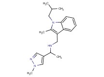 N-[(1-isobutyl-2-methyl-1H-indol-3-yl)methyl]-1-(1-methyl-1H-pyrazol-4-yl)ethanamine