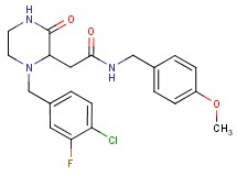 2-[1-(4-chloro-3-fluorobenzyl)-3-oxo-2-piperazinyl]-N-(4-methoxybenzyl)acetamide