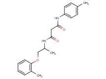 N-[1-methyl-2-(2-methylphenoxy)ethyl]-N'-(4-methylphenyl)malonamide