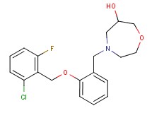 4-{2-[(2-chloro-6-fluorobenzyl)oxy]benzyl}-1,4-oxazepan-6-ol