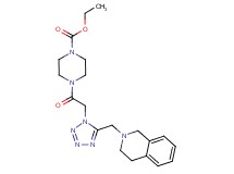 ethyl 4-{[5-(3,4-dihydro-2(1H)-isoquinolinylmethyl)-1H-tetrazol-1-yl]acetyl}-1-piperazinecarboxylate