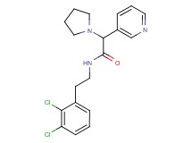 N-[2-(2,3-dichlorophenyl)ethyl]-2-pyridin-3-yl-2-pyrrolidin-1-ylacetamide